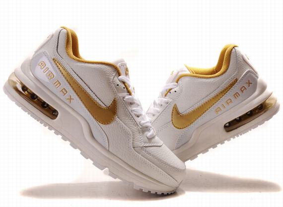 New Men'S Nike Air Max Ltd Gold/ White
